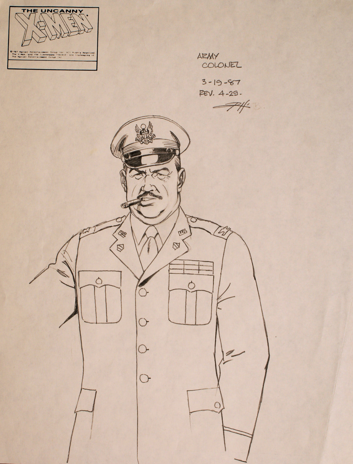 Colonel Paper With Design Army Colonel — Animation Character Design — Collection Record – Frame ...