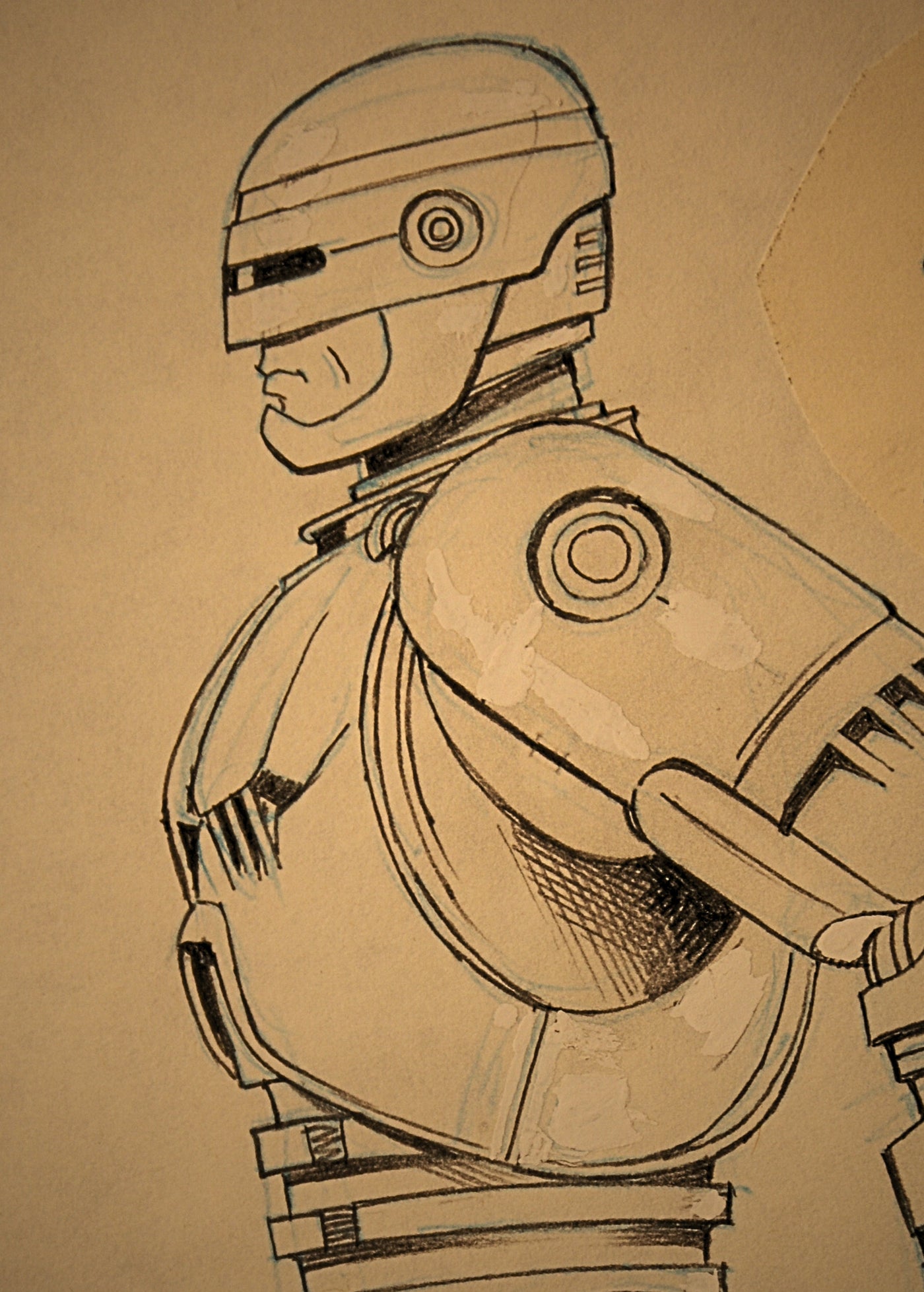 RoboCop — Animation Character Design Drawing