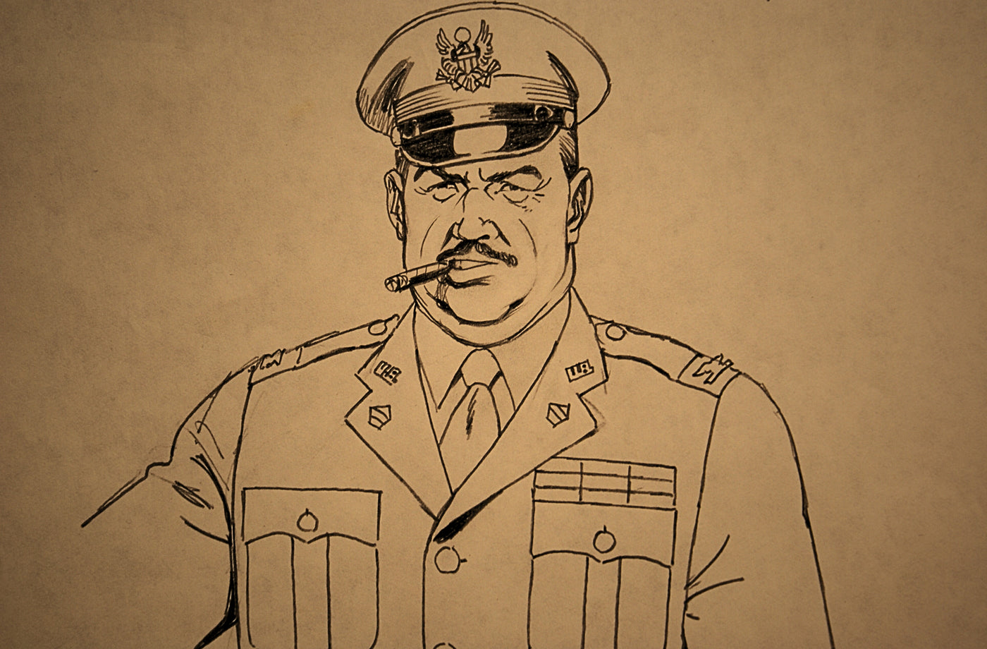 Army Colonel — Animation Character Design Drawing