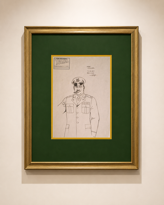 Army Colonel — Animation Character Design Drawing